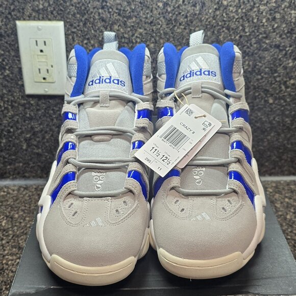 Adidas CRAZY 8 Dodger Blue And Grey Size 10.5M Through 11.5M - Picture 4 of 9